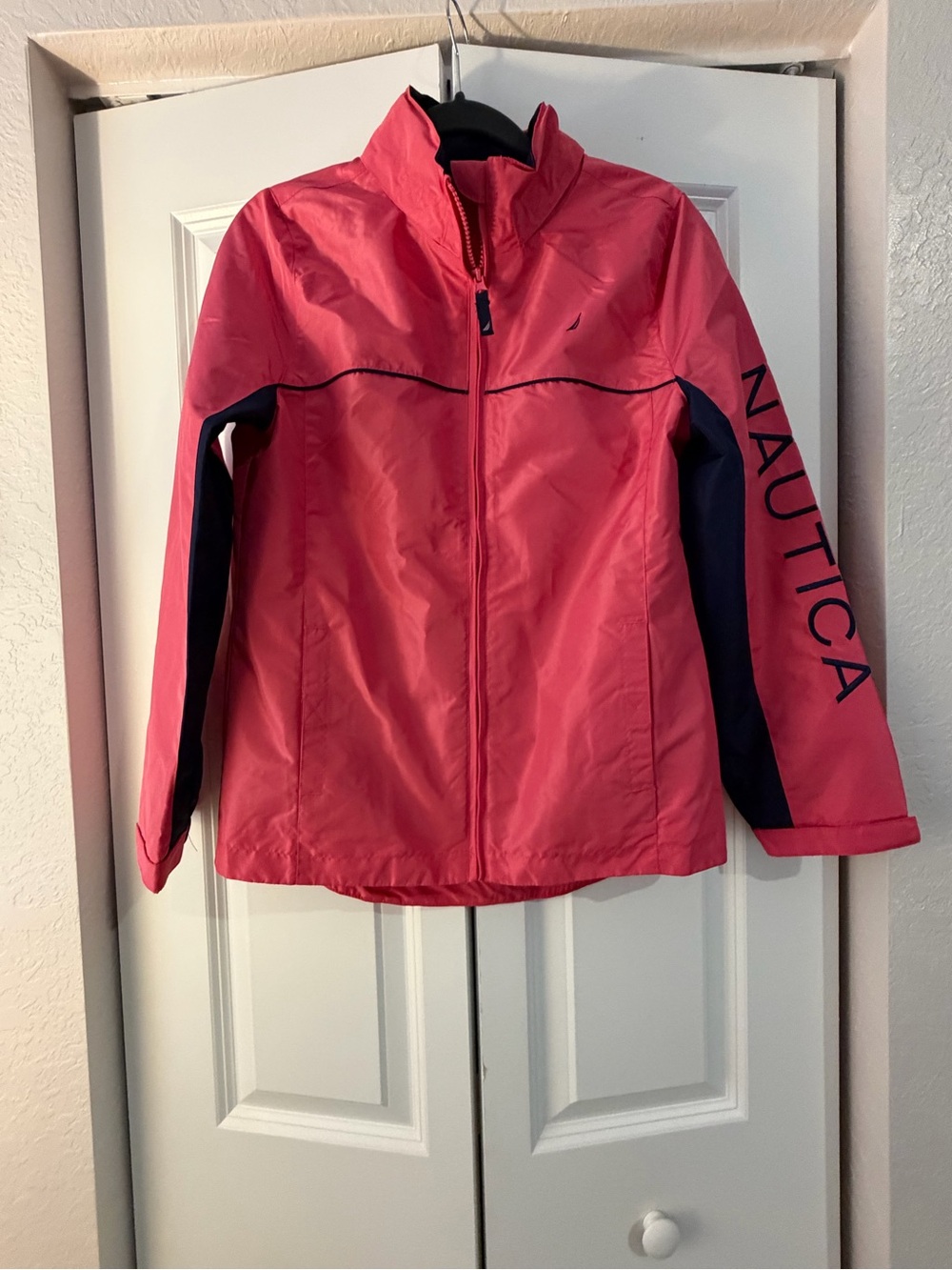 Nautica Girl’s Coral Windbreaker Rain Jacket Size XL